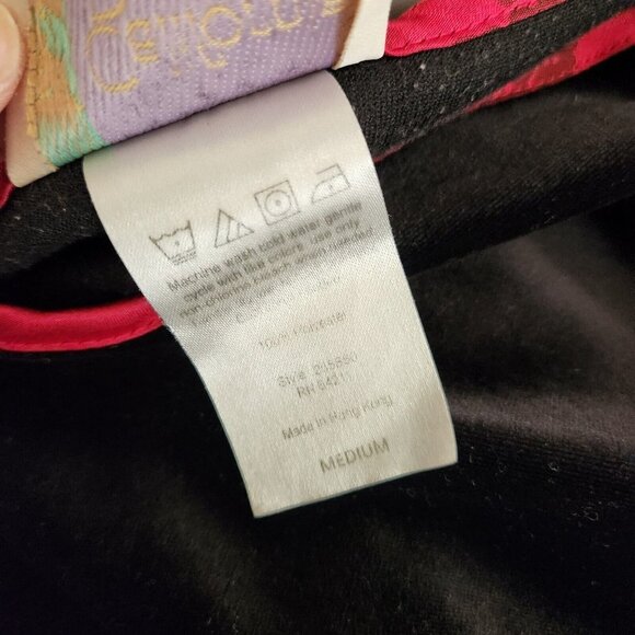 CALIFORNIA DYNASTY WOMAN'S Chinese SATIN 2‎ PC PJ PAJAMAS LOUNGE SET SZ M Velvet - Picture 8 of 13